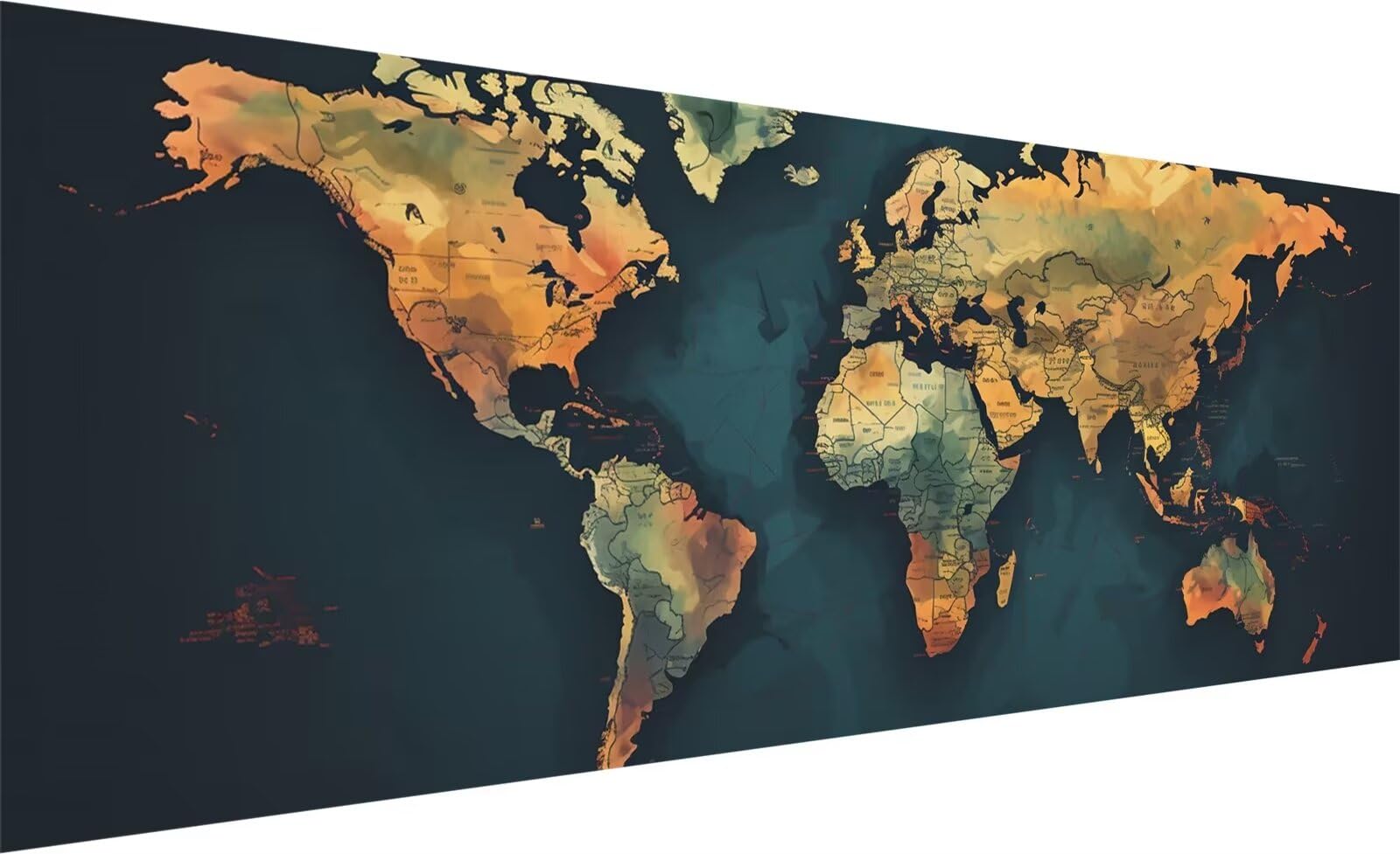 Amazon | ダイヤモンドアート 世界地図 300x100cm ダイヤモンドアート